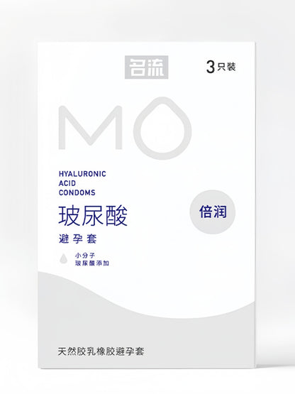 MO Extra Lubricated Hyaluronic Acid 3-Pack Condoms