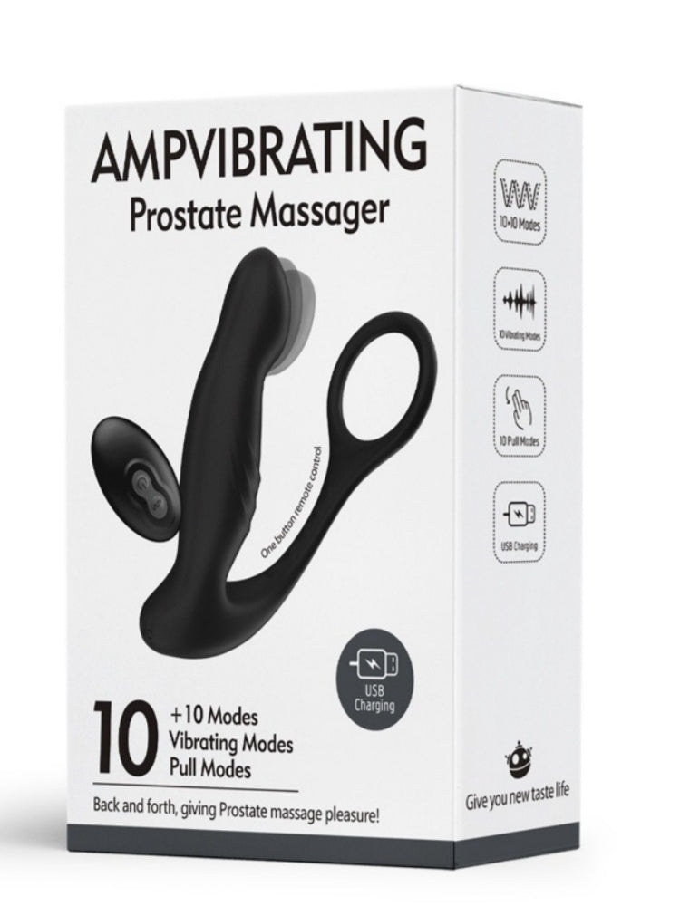 Remote-Controlled Anal Prostate Massager With Cock Ring