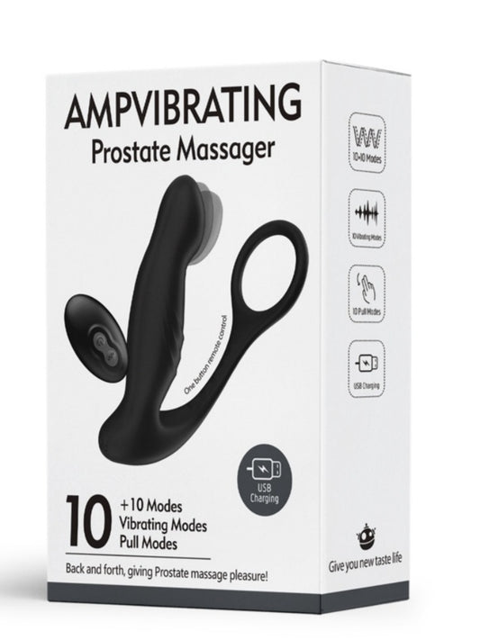 Remote-Controlled Anal Prostate Massager With Cock Ring