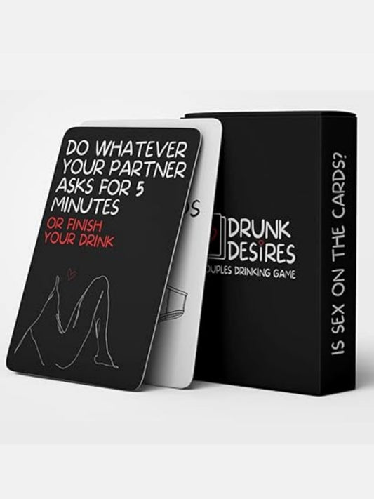 HWOEK Couple's Drinking Game for Drunk Desires, Including 50 Cards
