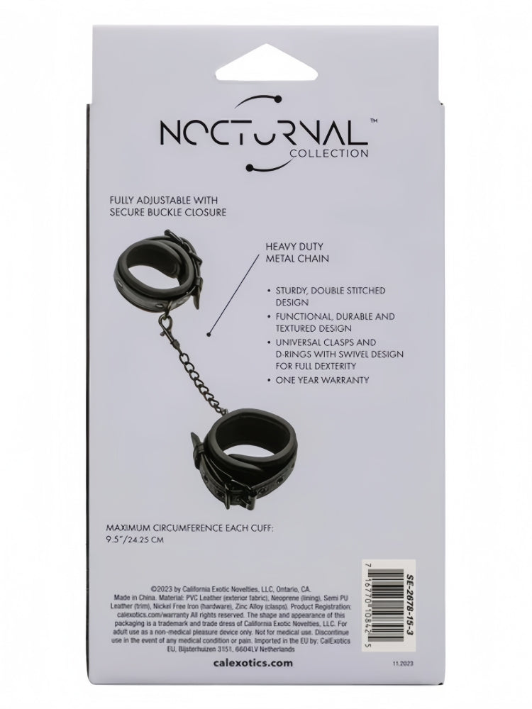 CalExotics® Nocturnal Wrist Cuffs - Black