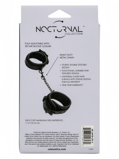 CalExotics® Nocturnal Collection Ankle Cuffs - Black