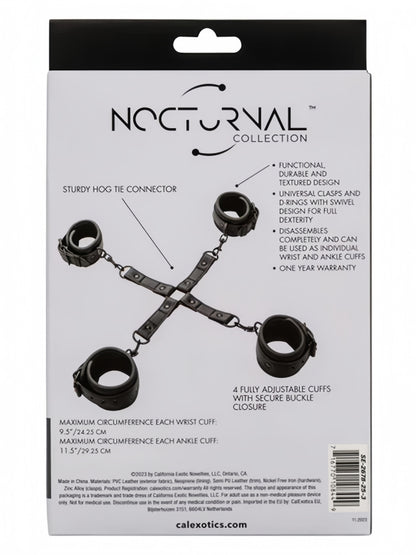 CalExotics® Nocturnal Collection Hog Tie - Black