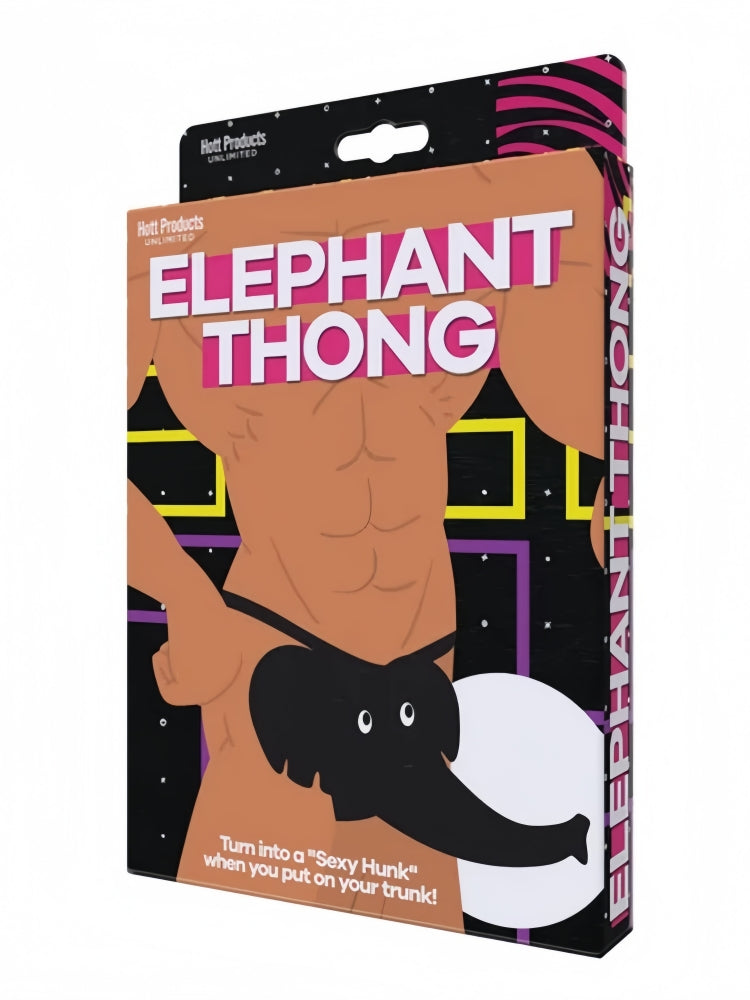 Hott Products - 大象丁字裤 – 黑色 – 均码