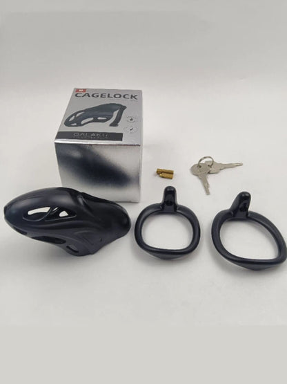 GALAKU Male Light weight Chastity Cage /Black