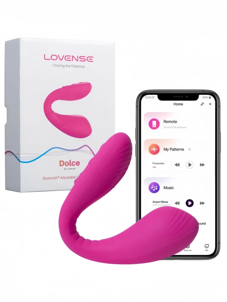 LOVENSE - Dolce Bluetooth Adjustable Dual Vibrator