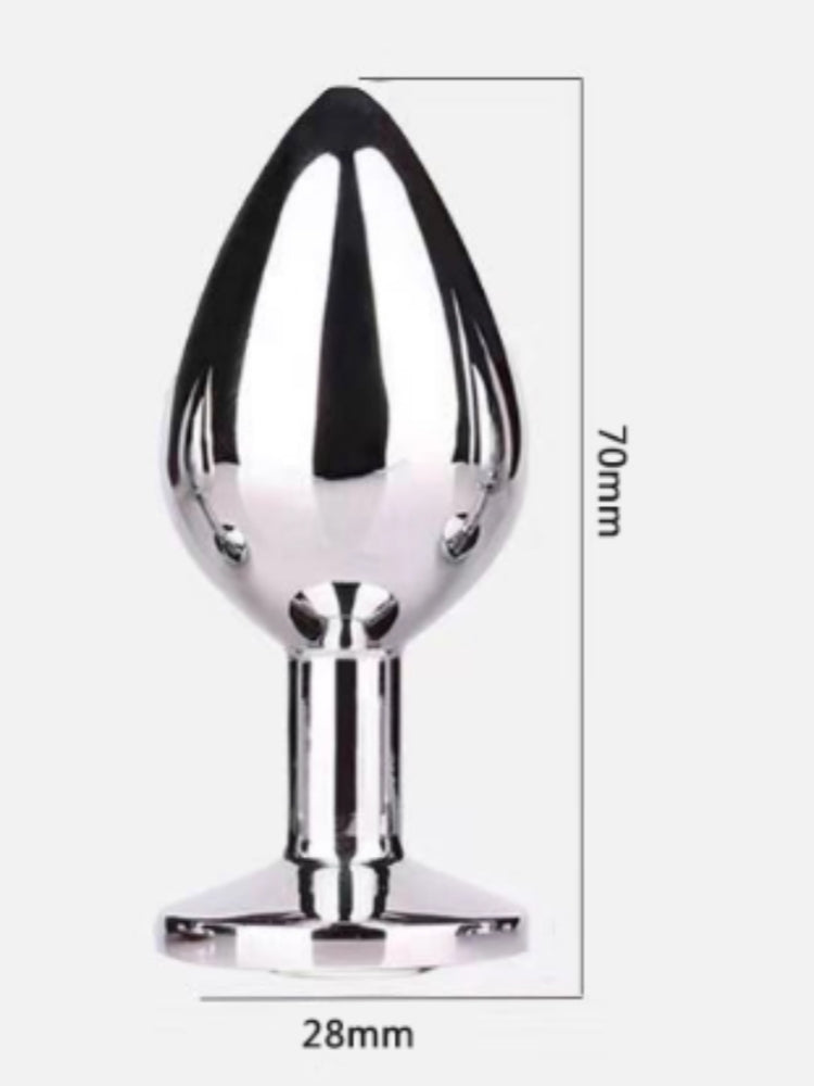 Metal Anal Plug Medium/2.8CM