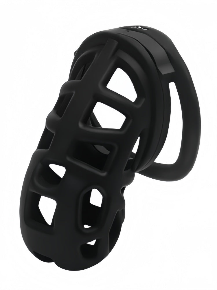 Chastity Cage with Embedded Lock Cylinder / Black
