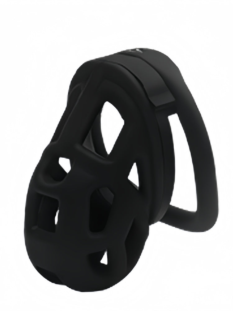 Chastity Cage with Embedded Lock Cylinder / Black