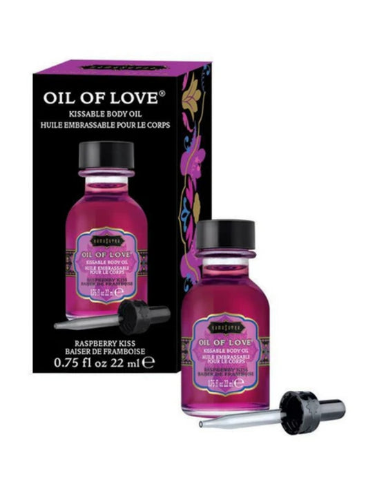 Kama Sutra Oil of Love - Kissable Body Oil - Raspberry Kiss - 22 ml / 0.75oz