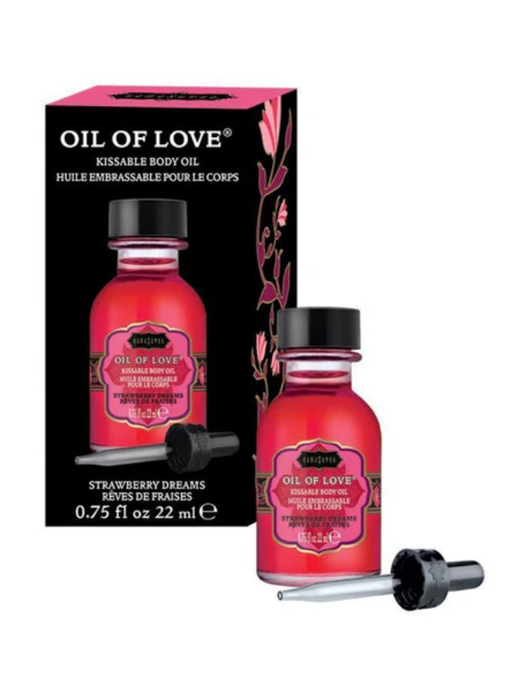 Kama Sutra Oil of Love - Kissable Body Oil - Strawberry Dreams - 22 ml / 0.75oz