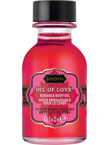 Kama Sutra Oil of Love - Kissable Body Oil - Strawberry Dreams - 22 ml / 0.75oz