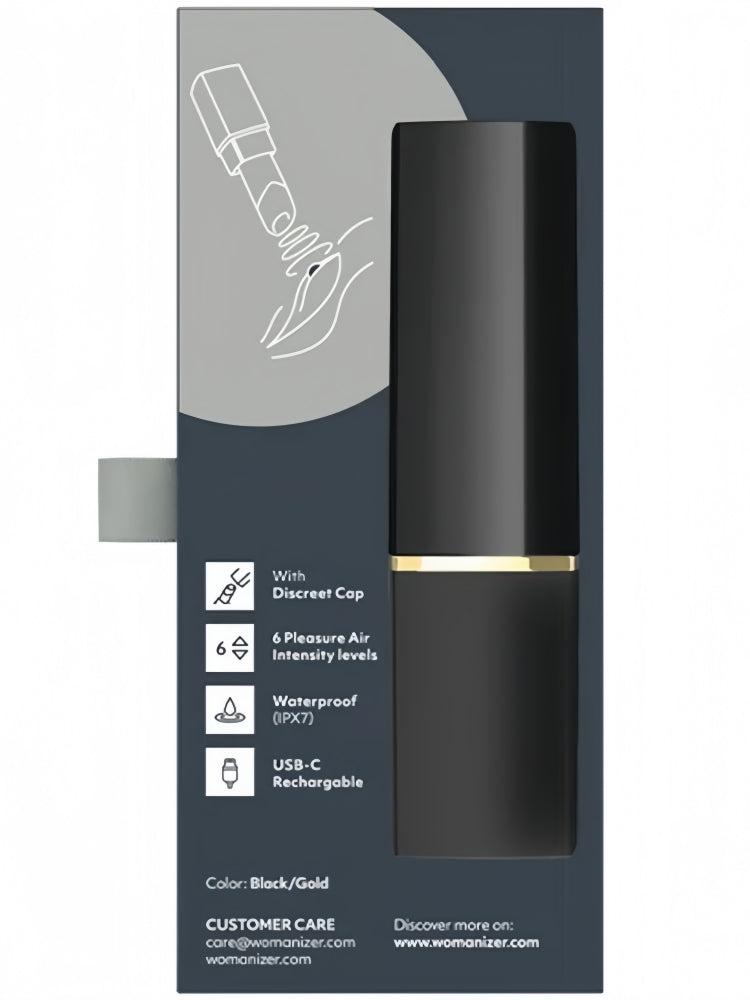 Womanizer® - Beauty – Clitoral Stimulator – Black/Gold