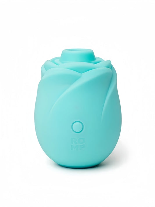 ROMP® - Rose Glow Clitoral Stimulator Glow In The Dark - Blue