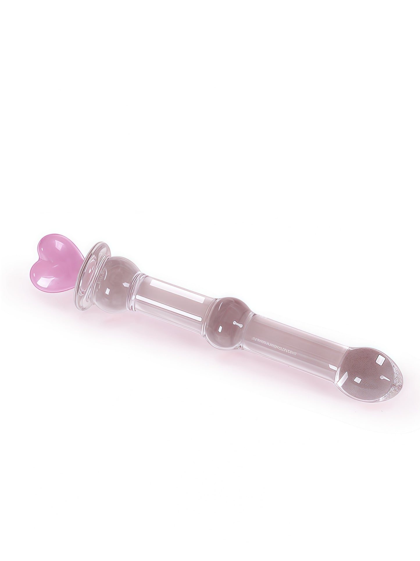 Love Wand Crystal Dildo with Anal Beads