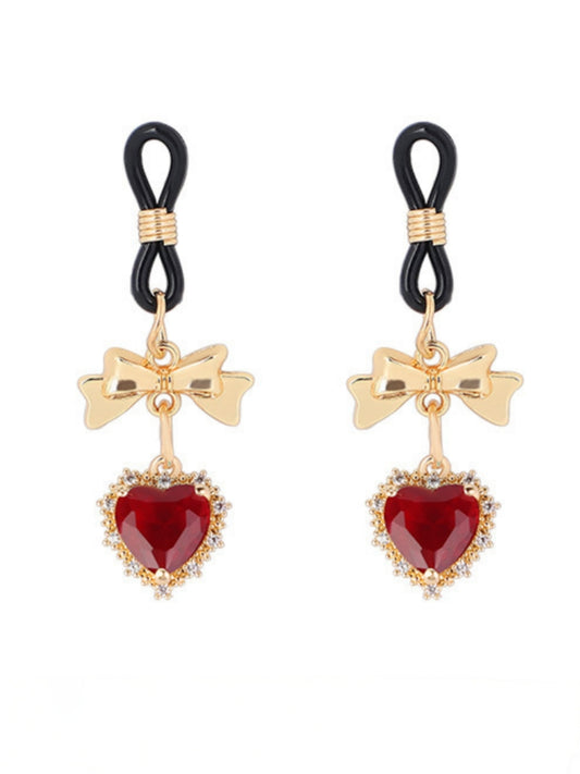 Red Rhinestone Nipple Clamps