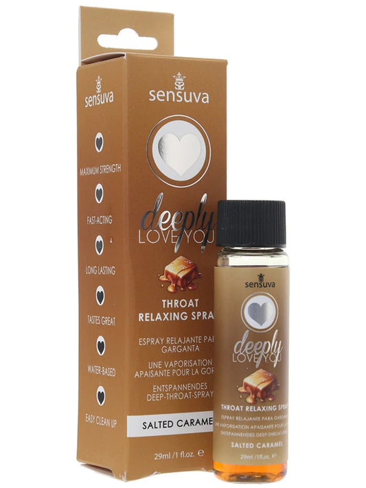 Deeply Love You Throat Relaxing Spray 1oz in Salted Caramel