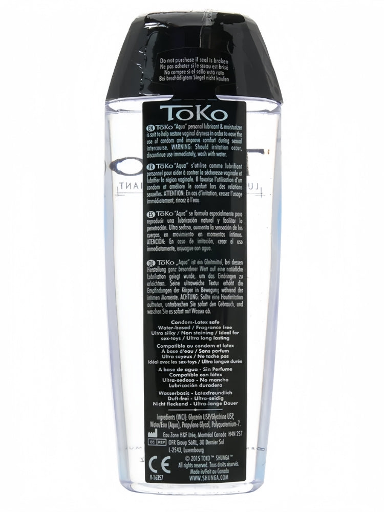 Toko Aqua Water Based Personal Lubricant 5.5oz/163ml