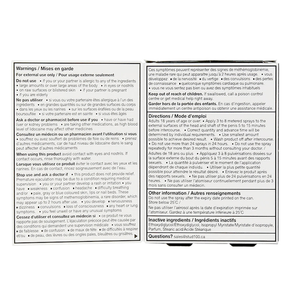 STUD 100 男用延时喷雾剂 12克